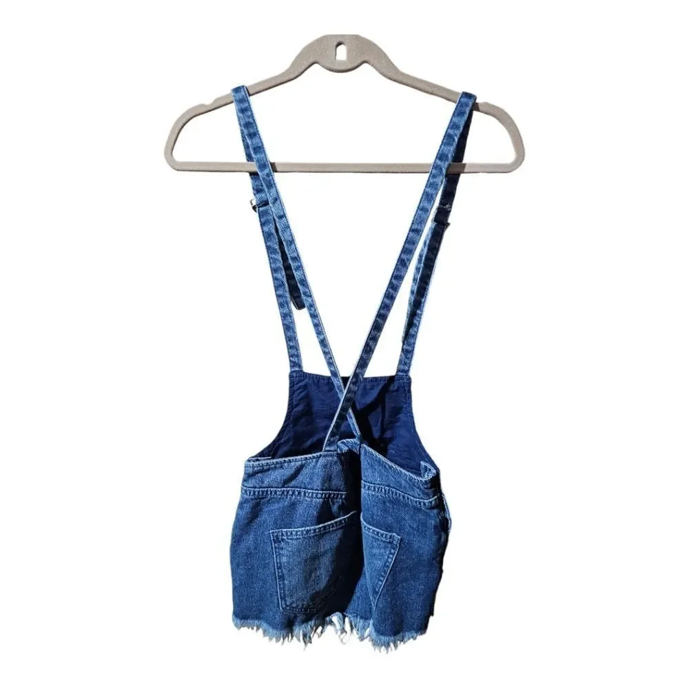 FREE PEOPLE Denim Overalls - Size 24‎ - Picture 2 of 8